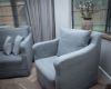 Picture of Landelijke linnen bijzetfauteuil Milano