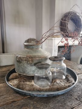 Picture of Glazen voorraadpot vintage medium