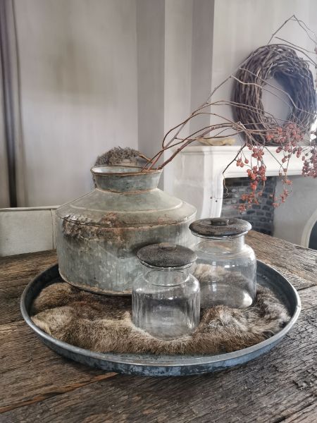 Picture of Glazen voorraadpot vintage medium