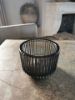 Picture of Waxine glas ribbel zwart M