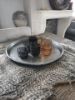 Picture of Waxine glas ribbel zwart M