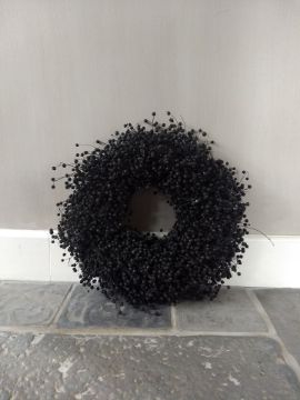 Picture of Landelijke vlaskrans zwart 20 cm