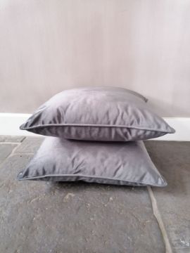 Picture of Velvet kussen grijs