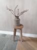 Picture of Stoer & Stijlvol oud houten kruk rond