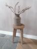 Picture of Stoer & Stijlvol oud houten kruk rond