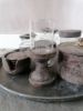 Picture of Waxine glas op voet vintage grey