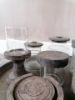 Picture of Waxine glas op voet vintage grey