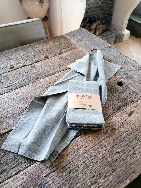 Picture of Linnen look keukendoeken grey olive