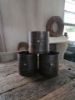 Picture of Oude bruin metalen pot met ring