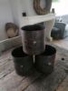 Picture of Oude bruin metalen pot met ring