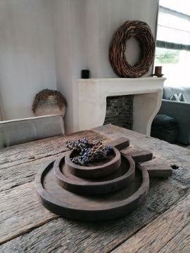 Picture of Bruin houten serveerplank met handvat M
