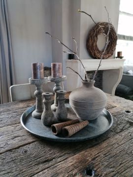 Picture of Stoer & Stijlvol kandelaar Earth finish dinerkaars