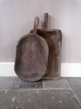 Picture of Verweerde teakhouten snijplank Indonesië rond