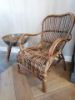 Picture of Landelijke rotan stoel bruin