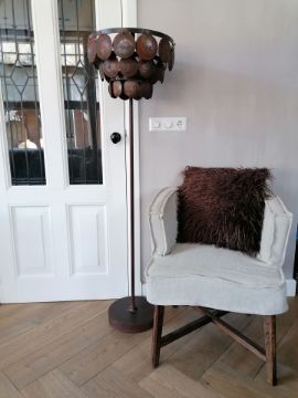Picture of Vloerlamp met schijven roestkleur