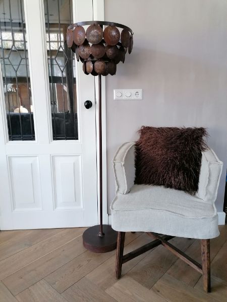 Picture of Vloerlamp met schijven roestkleur