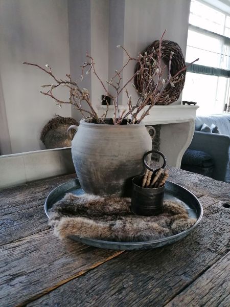 Picture of Metalen bakje met handvat single