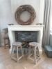 Picture of Stoer & Stijlvol oud houten kruk 52 cm