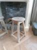 Picture of Stoer & Stijlvol oud houten kruk 52 cm