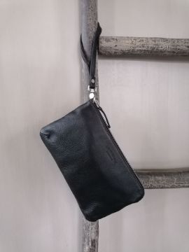 Picture of Lederen Clutch Antraciet Raw Materials