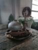 Picture of Oude metalen waterpot - kruikpot rond