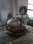 Picture of Oude metalen waterpot - kruikpot rond