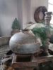 Picture of Oude metalen waterpot - kruikpot rond