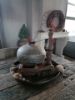 Picture of Oude metalen waterpot - kruikpot rond