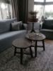 Picture of Stoere salontafel set/2 rond oud hout