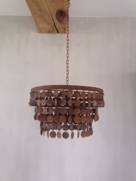 Picture of Schijfjes hanglamp roest 50 cm