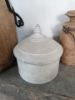 Picture of Oude pot met deksel - Tika box - grijs