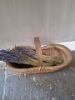 Picture of Oude rieten plukmand met handvat