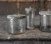 Picture of Glazen potje met deksel Grey finish M