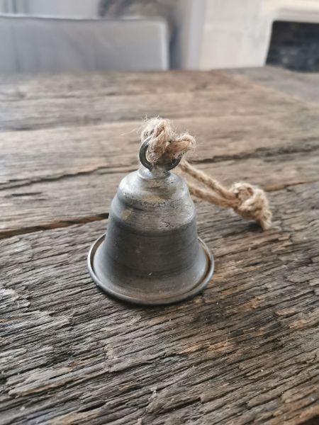 Picture of Decoratie bel (kerstklok) zink 8 cm