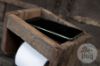 Picture of Toiletrol houder rustiek oud hout met vak
