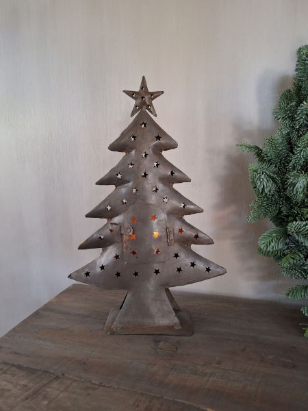 Picture of Christmas tree antiek staal 40 cm