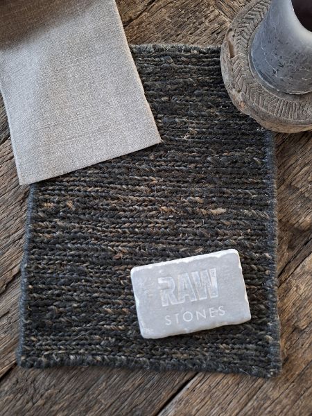 Picture of Vloerkleed handgeweven hennep Charcoal
