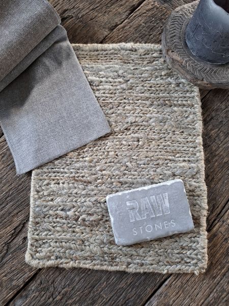 Picture of Vloerkleed handgeweven hennep Grey