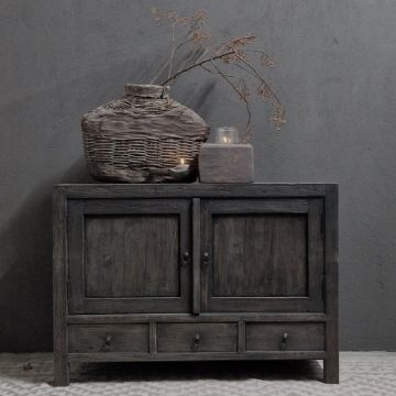 Picture of Stoer & Stijlvol dressoir 2 deuren + 3 laden onder antique grey