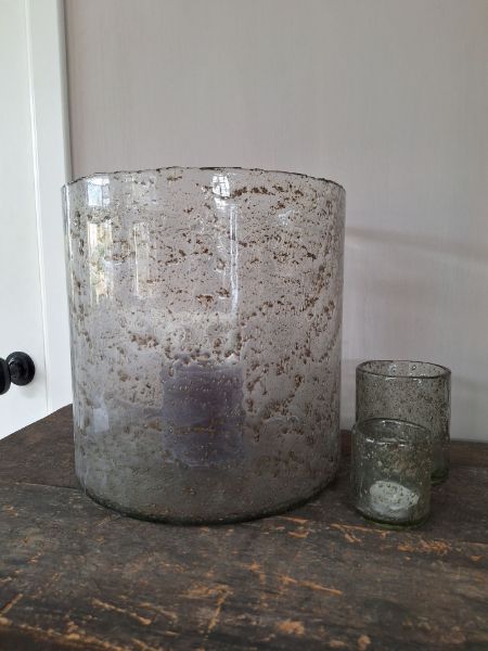 Picture of Windlicht bubbelglas Stone 30 x 30 cm XL