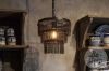 Picture of Stoere hanglamp met metalen kettingen klein model