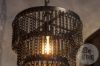 Picture of Stoere hanglamp met metalen kettingen klein model