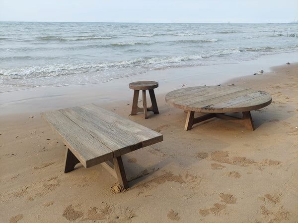 Picture of Landelijke robuuste salontafel - tuintafel 90 cm