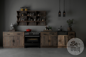 Picture of Landelijke keuken element | Smal spoelbakelement zonder kraangat