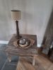 Picture of Houten tafellamp 66,5 cm bruin incl beige kap