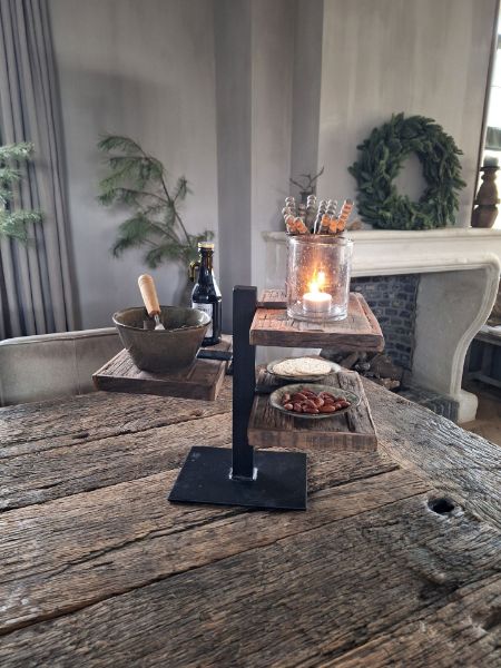 Picture of Presentatie etagere rustiek hout