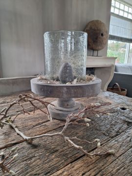 Picture of Ronde schaal op voet Grey 35 cm