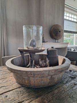 Picture of Grote oud houten olijfbak XL