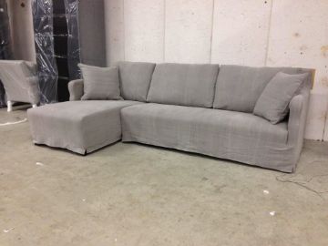 Picture of Landelijke linnen bank Milano met eiland