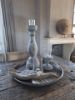 Picture of Oud rond metalen dienblad uit India
